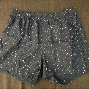 J. Crew Gray Shorts with Star and Moon Design